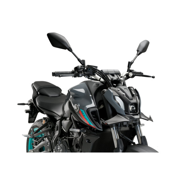 Puig Puig front downforce wings | matte black | yamaha mt-07 2021>2024